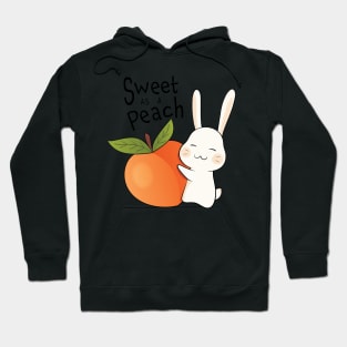 Sweet as a Peach Bunny Hoodie